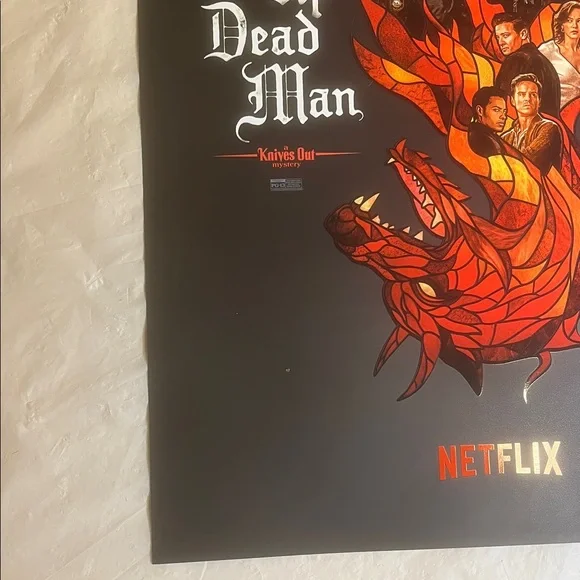 Wake Up Dead Man Limited Origin Movie Poster Knives Out Dragon 13 x 20 11/25 NEW - Picture 8 of 14